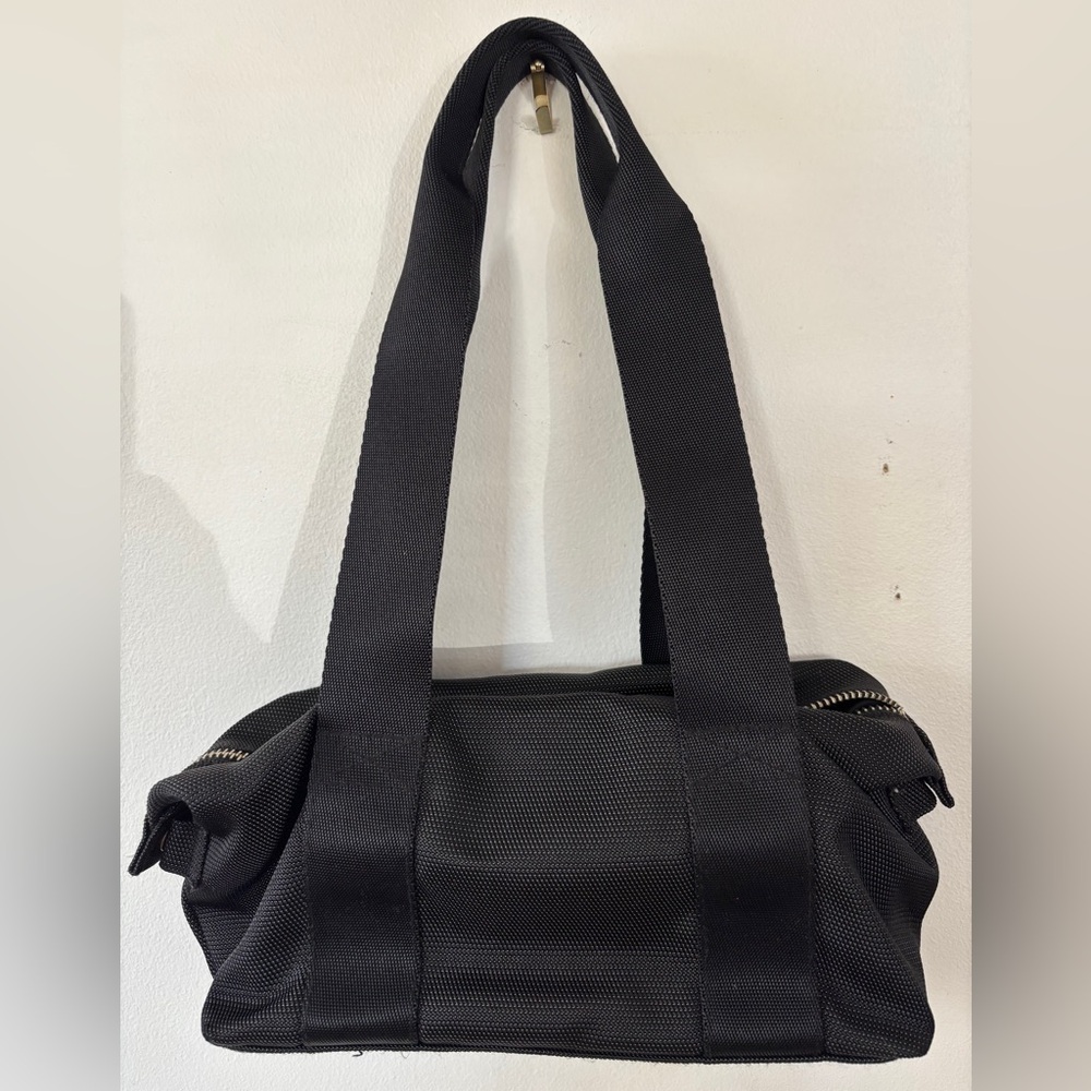 Missoni Sport Nylon Black Sporty Streetwear Vintage Mini Duffel Shoulder Bag View 3